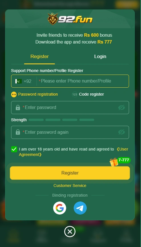 92fun Game login
