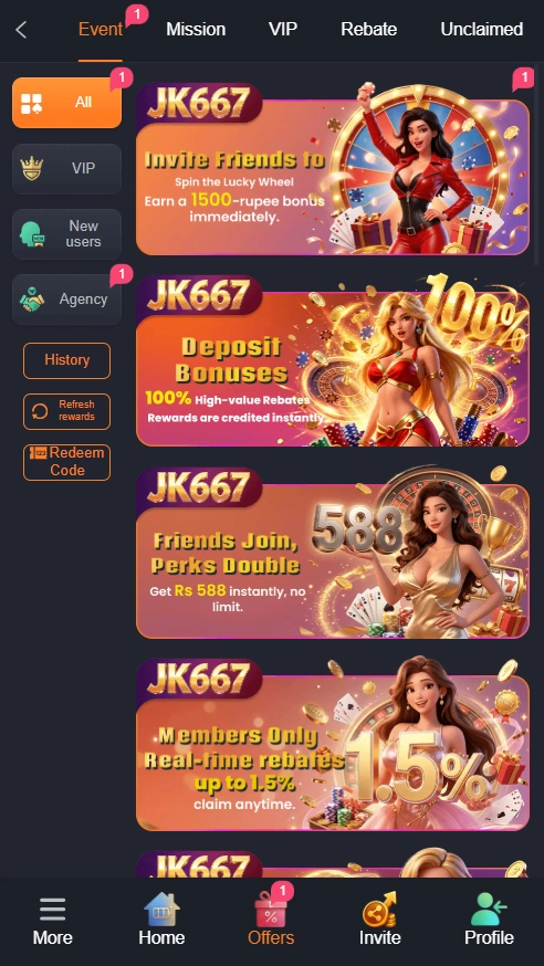 Jk667 Game rewards