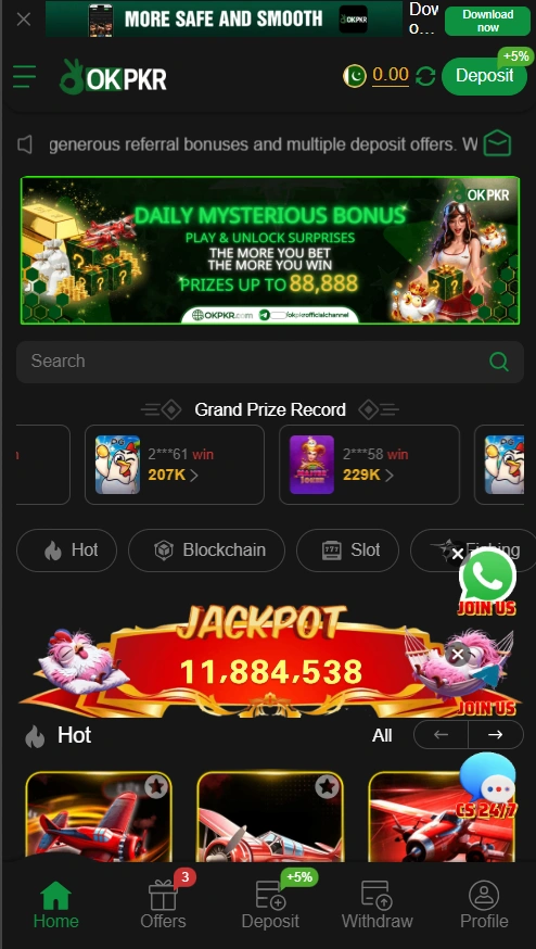 OKPKR Game interface screenshot