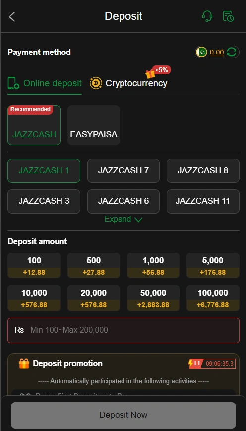 OKPKR Game deposit