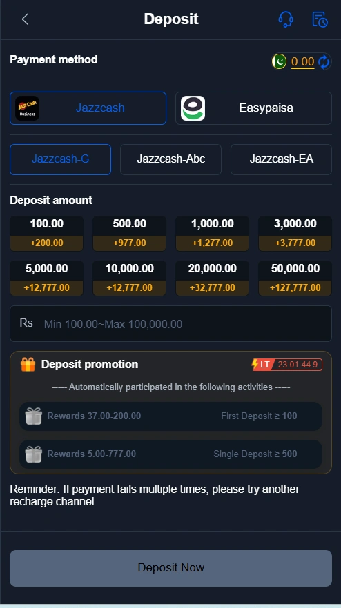 OK37 Game deposit