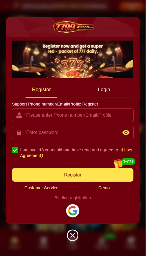 Win7799 Game login