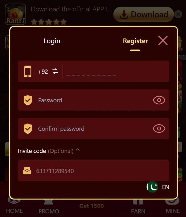 Khanz1 Game login