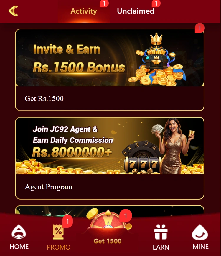 Jc92 Game rewards
