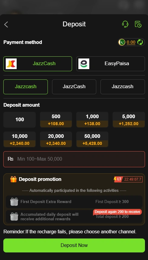 VK999 Game deposit