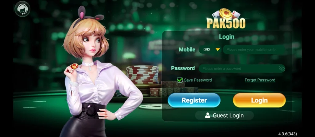 Pak500 Game login