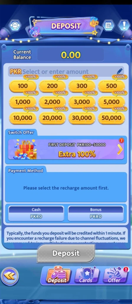 Svip Gems Game deposit