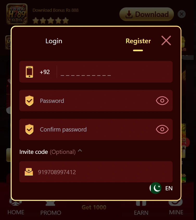 H789 Game login