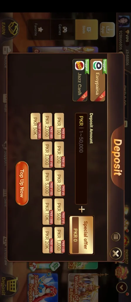 Z3 Game deposit